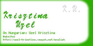 krisztina uzel business card